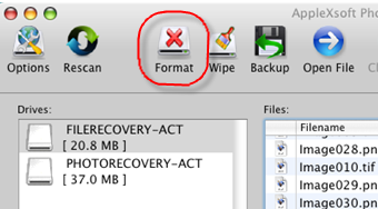 AppleXsoft Photo Recovery for Mac Format