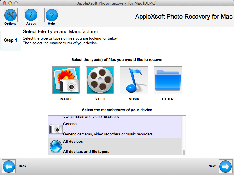 AppleXsoft Photo Recovery for Mac