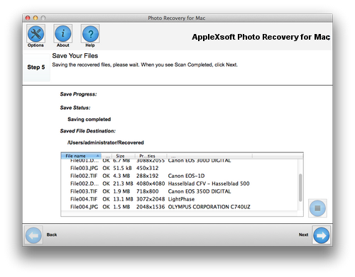 saving recoverable photos