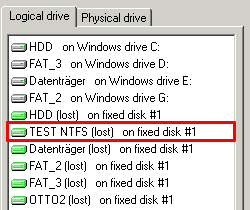 Lost drive Recovery