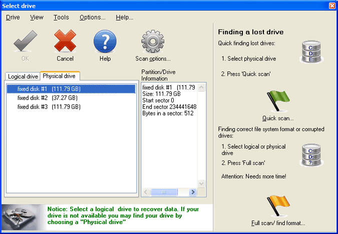 Lost Partition Recovery