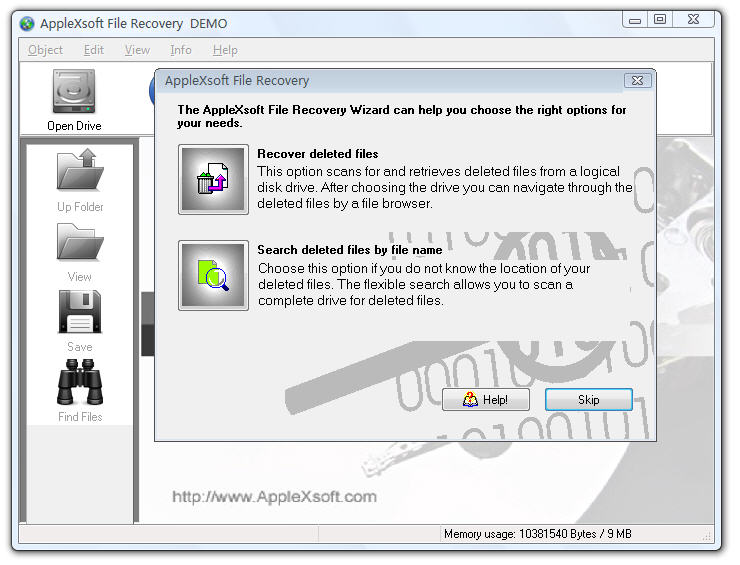 Windows 10 AppleXsoft Windows File Recovery full